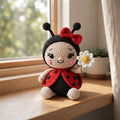Crochet Ladybird Doll with Daisy – Handmade Ladybird Plush Toy for Kids