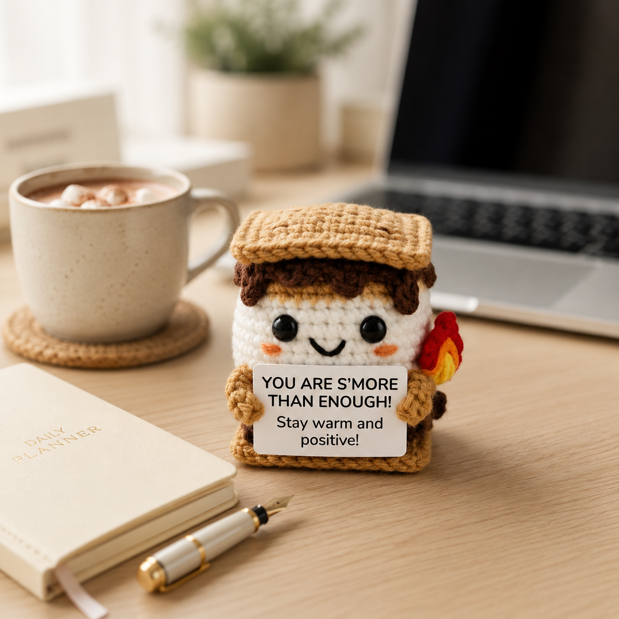 Positive Crochet Gifts – Handmade Amigurumi Desk Decor Collection