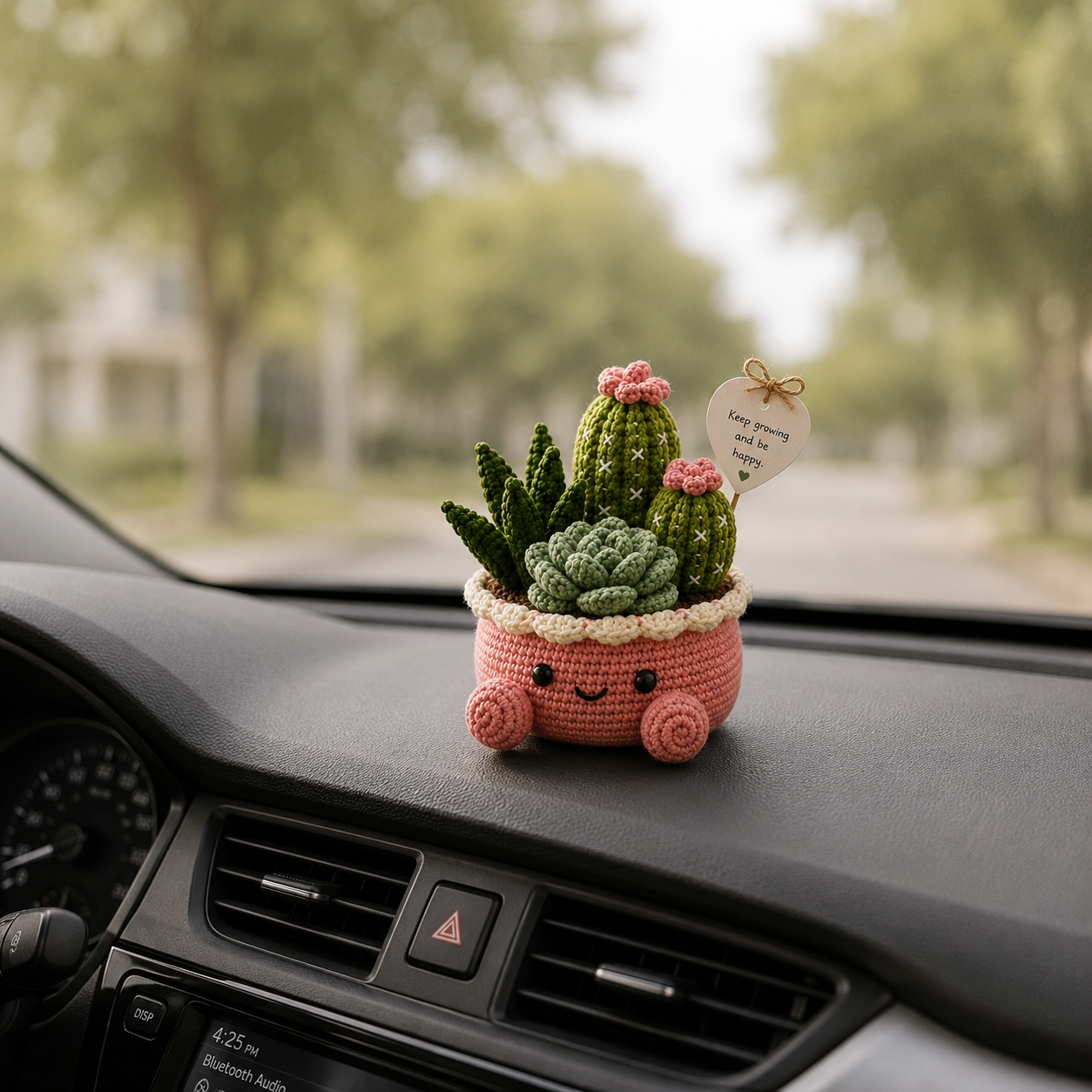 Handmade Crochet Succulent & Cactus Pot – Personalized Desk Decor