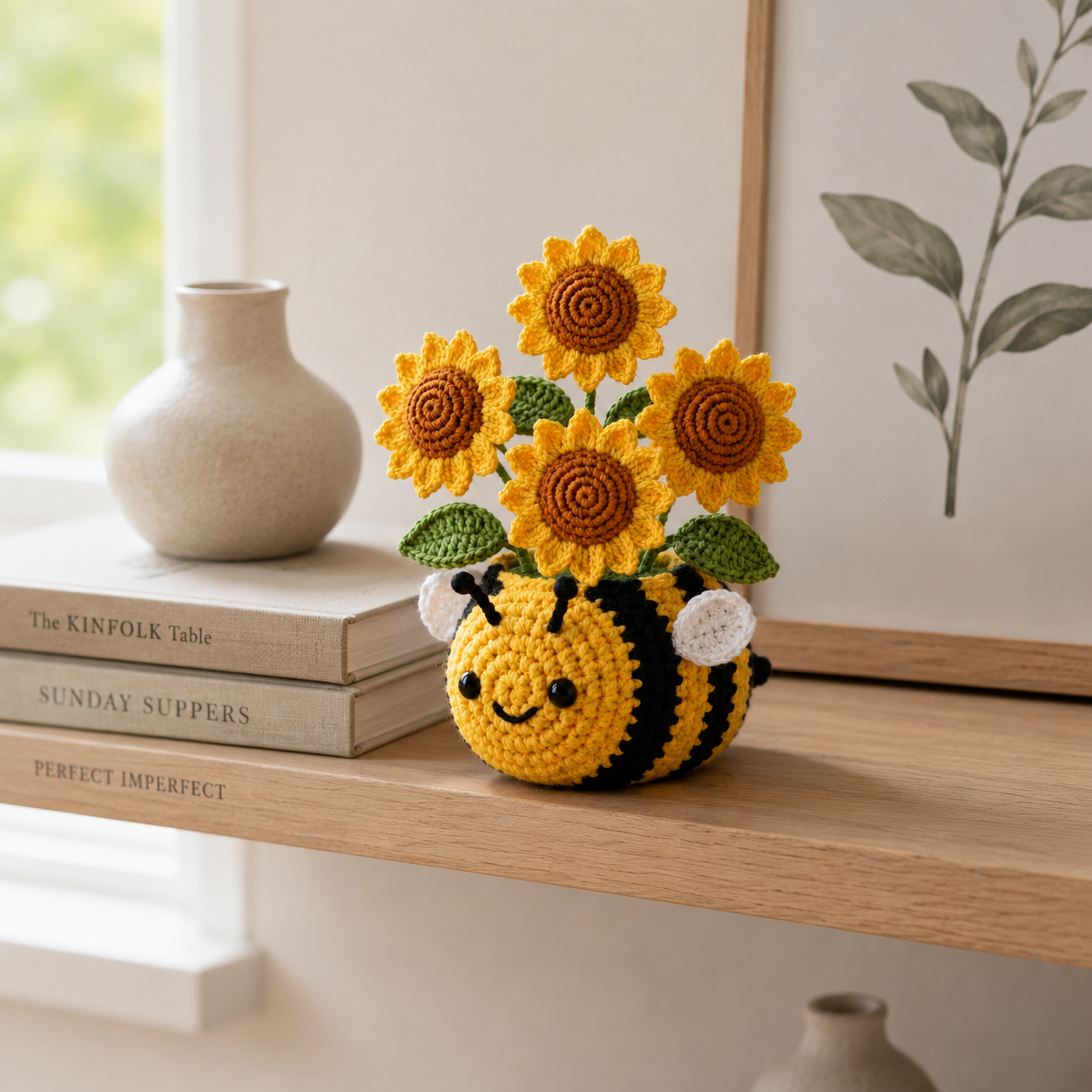 Crochet Animal Flower Pots – Handmade Desk Decor Collection