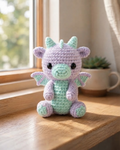 Handmade Crochet Dragon Plush – Cute Amigurumi Toy