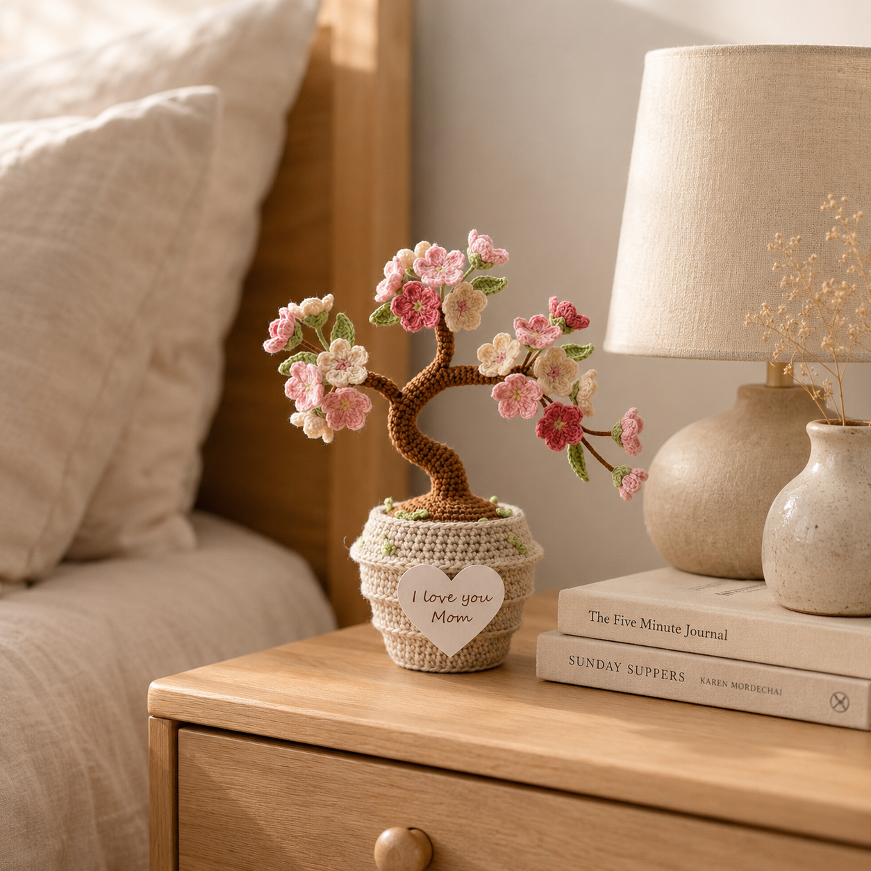 Crochet Cherry Blossom Tree – Handmade Sakura Flower Pot