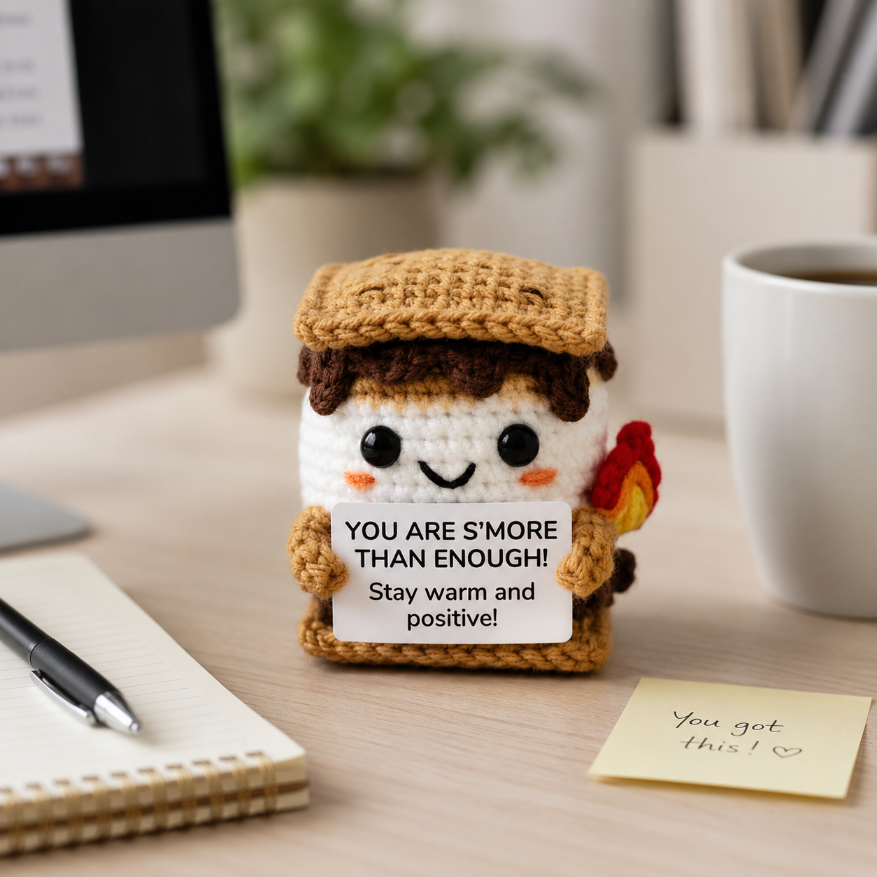 Positive Crochet Gifts – Handmade Amigurumi Desk Decor Collection