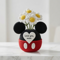 Mouse Crochet Flower Pot – Handmade Gift for Mom & Floral Decor